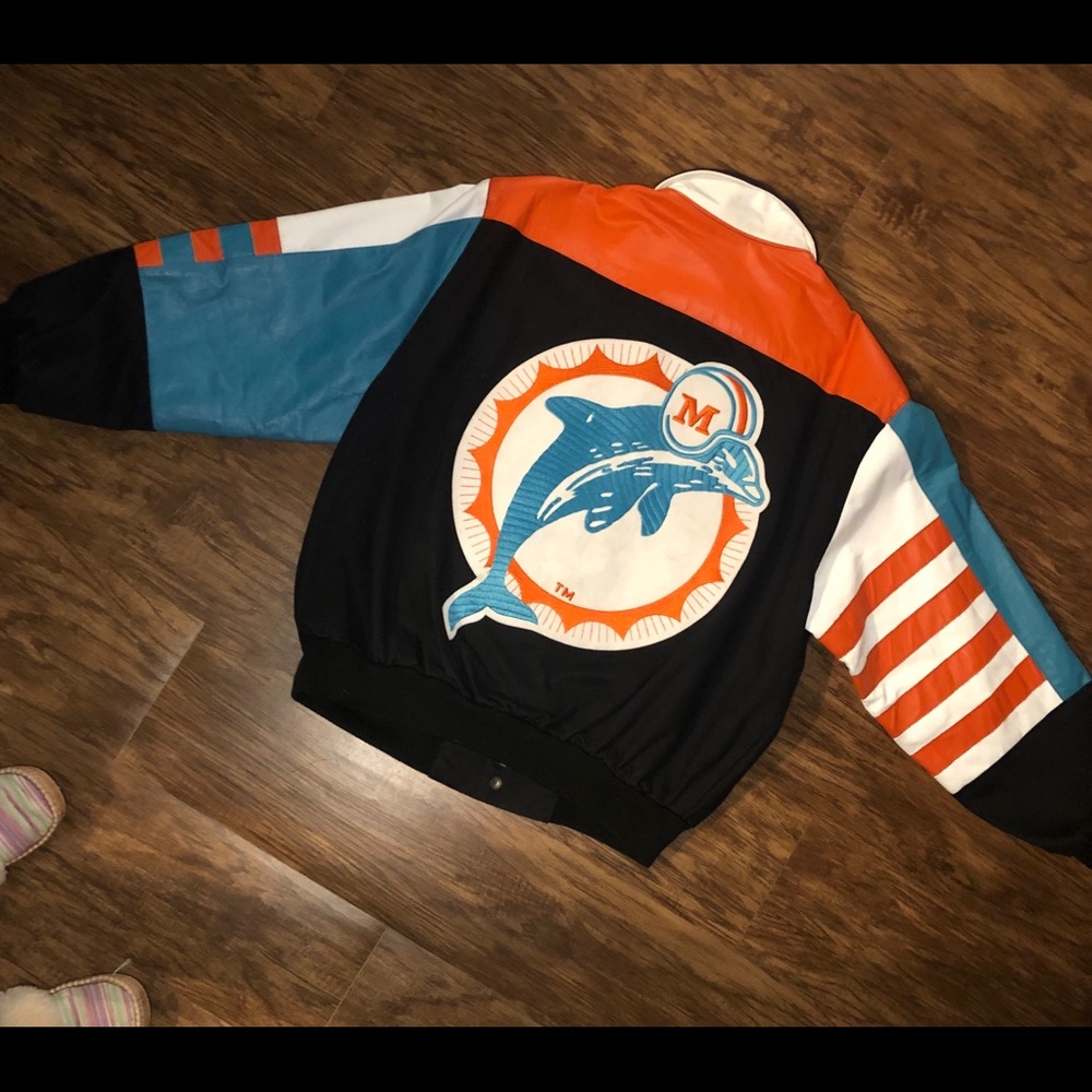Miami Dolphins Leather Jacket